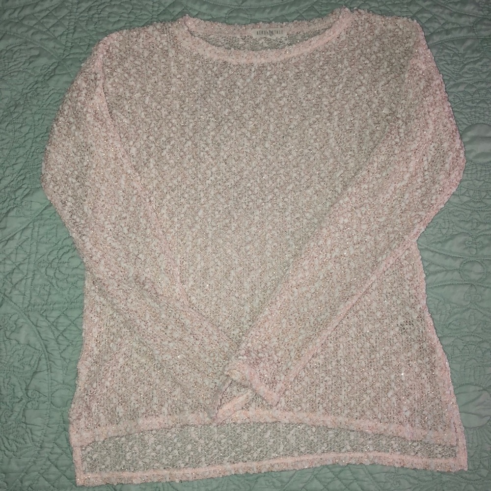 Popcorn See-through Sweater Top